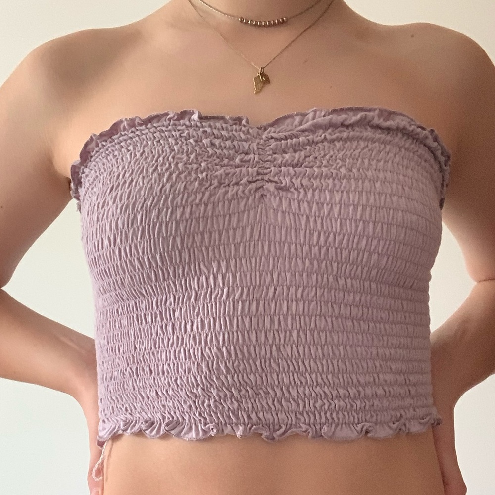 Pink/Purple ‘Scrunch’ Tube Top